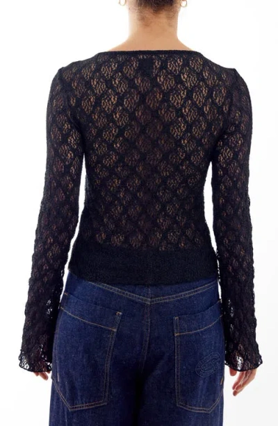 Bdg Urban Outfitters Quinn Tie Front Lace Top