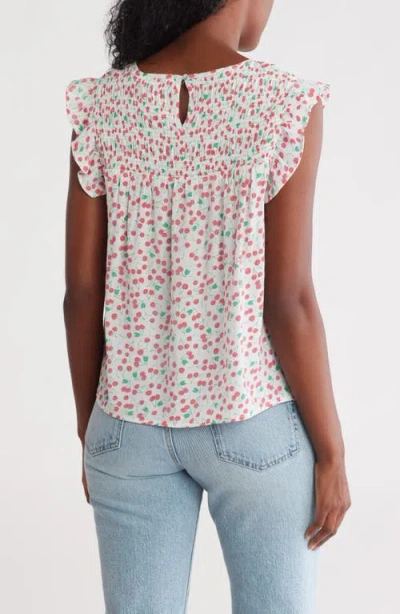 Nanette Lepore Flutter Sleeve Top