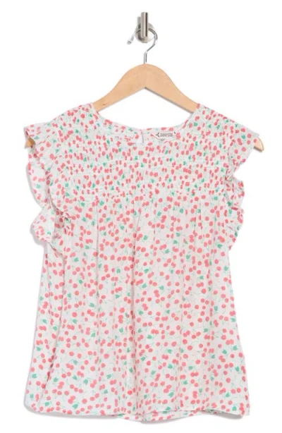 Nanette Lepore Flutter Sleeve Top