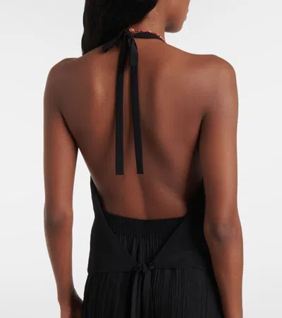 Joseph Suez Pleat Jacquard Tie Waistcoat