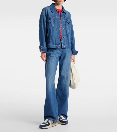 Golden Goose `running Sole` Sneakers In Blue