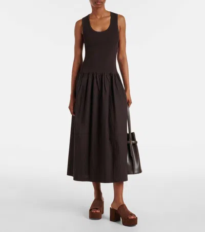 Gianvito Rossi Suede Platform Mules In Brown