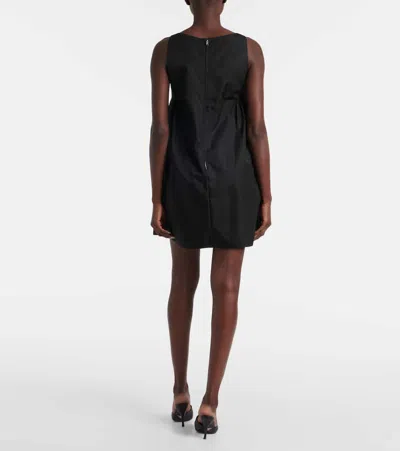 Prada Pouch Re-nylon Mini Dress In Black
