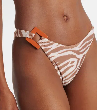 90S斑马纹印花比基尼下装
