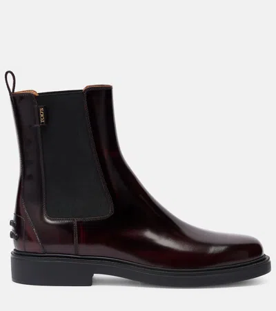 Tod's Smooth Leather Chelsea Boots