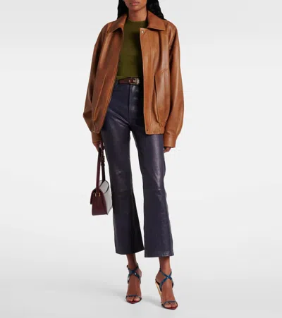 Frame The Leather Reboot Crop Pants