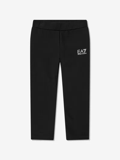 Ea7 Emporio Armani Girls Logo Short Set In Black
