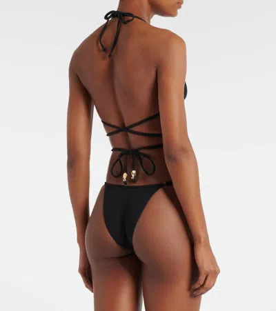 Same Embellished Bikini Bottoms In Black