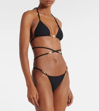 Same Embellished Bikini Bottoms In Black