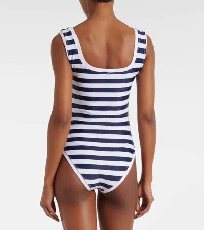 Same Grace Striped Swimsuit In Blue