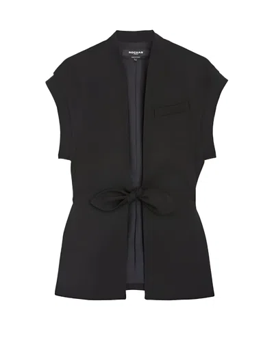 Rochas Jacket Caviar Black In Black