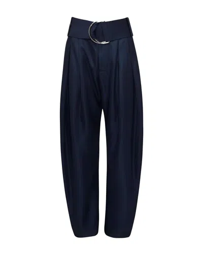Jw Anderson Belted High-rise Barrel-leg Pants