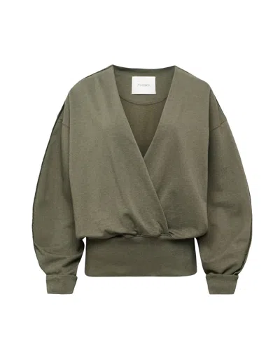 Jw Anderson Rounded Wrap-front Sweatshirt