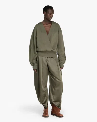 Jw Anderson Rounded Wrap-front Sweatshirt