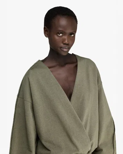 Jw Anderson Rounded Wrap-front Sweatshirt
