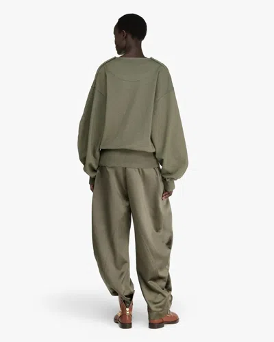 Jw Anderson Rounded Wrap-front Sweatshirt
