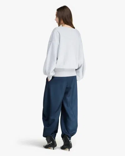 Jw Anderson Grey Cotton Wrap Sweatshirt