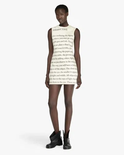 Jw Anderson Mini Abito In Raso Stampato  Donna