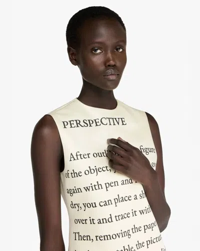 Jw Anderson Mini Abito In Raso Stampato  Donna