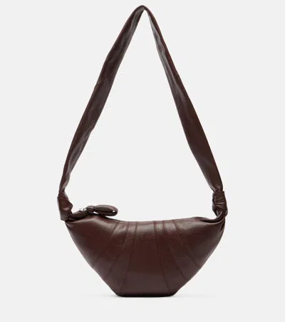 Lemaire Brown Small Croissant Bag In Brown