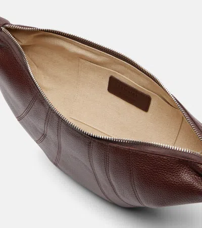 Lemaire Brown Small Croissant Bag In Brown