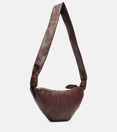 Lemaire Brown Small Croissant Bag In Brown