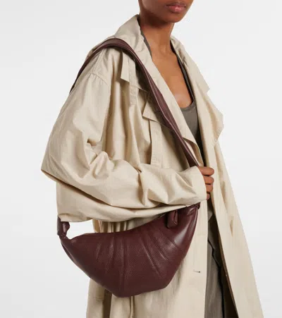 Lemaire Brown Small Croissant Bag In Brown