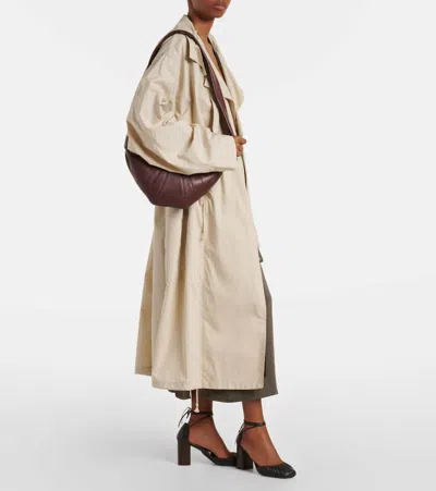 Lemaire Brown Small Croissant Bag In Brown