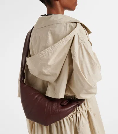 Lemaire Brown Small Croissant Bag In Brown