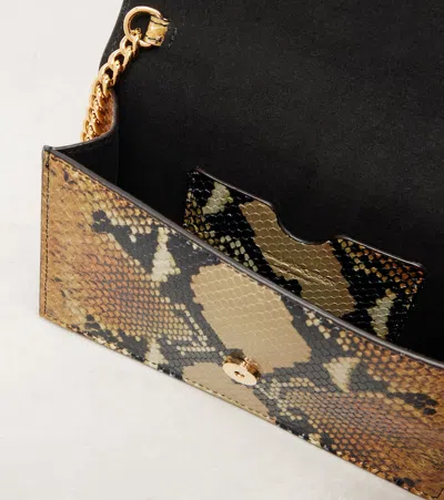 Alexander Mcqueen Mcqueen Small Skull Python Print Leather Shoulder Bag