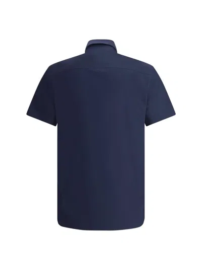 Burberry Stretch-cotton Ekd-embroidered Slim Shirt