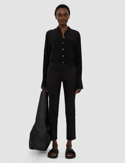 Joseph Light Gabardine Stretch Bing Court Trousers In Black