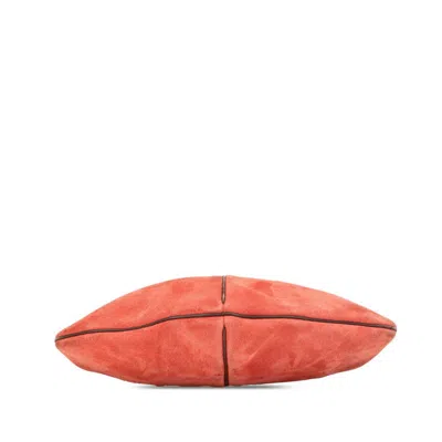 Pre-owned Loewe Brown Red Color Suede Leather Shoulder Bag ()