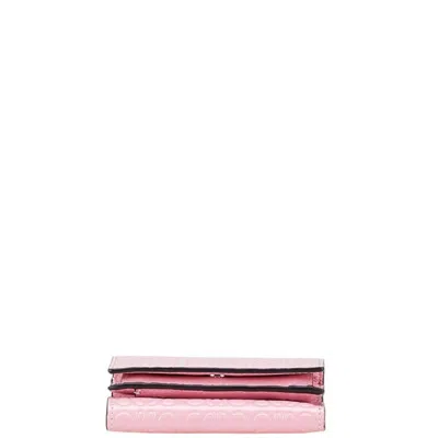 Pre-owned Loewe Pink Leather Wallet (tri-fold) ()