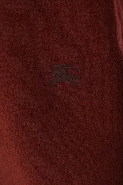 Burberry Ekd Cashmere Cardigan In Red