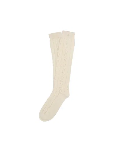 Valentino Perforated Cotton Socks With V-logo