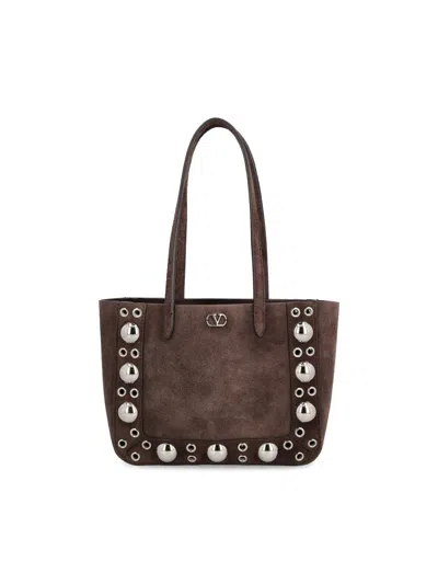 Valentino Studded Tote | Nellcote In Brown