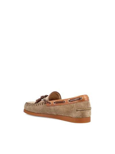 Valentino Palm Avenue Suede And Leather Loafers