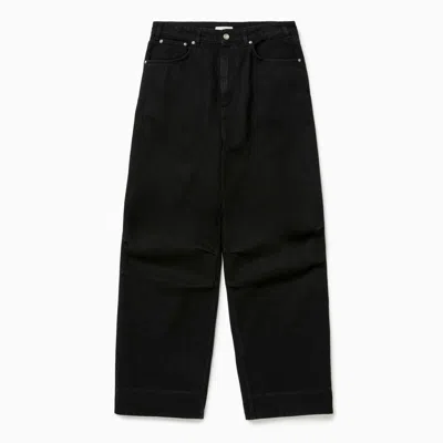 1989 Studio Trousers Denim With Belt Loops Five-pocket Style In Black