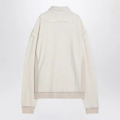 Maison Margiela Distressed-effect Ecru Sweatshirt Men
