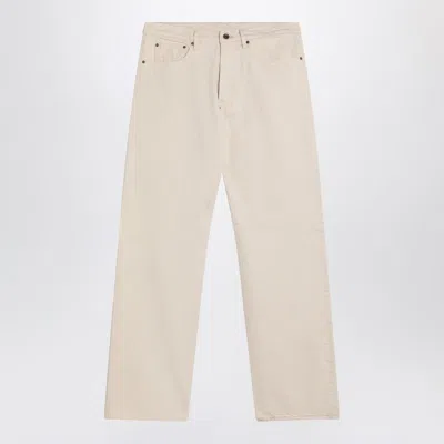 Maison Margiela Ecru Cotton Trousers