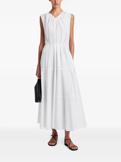Proenza Schouler White Label Kailey Stretch Poplin Maxi Dress