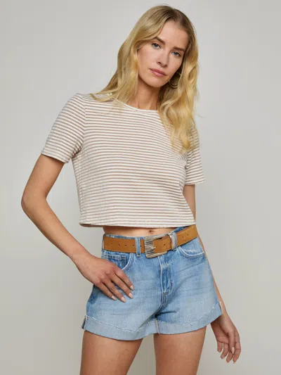 L'agence Jazzy Cuffed Denim Short