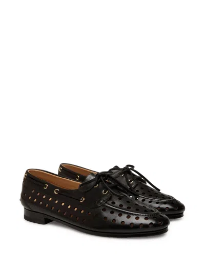 Bally Parcy Fo Loafers In Black Leather In Black