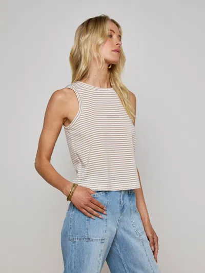 L Agence Mikaela Stripe Tank Top