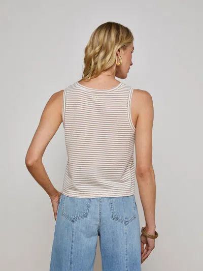 L Agence Mikaela Stripe Tank Top