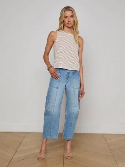 L Agence Mikaela Stripe Tank Top