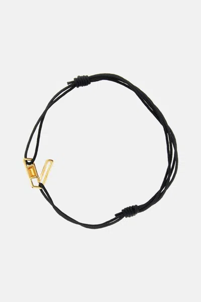 Aliita Letra V Ct Bracelet In Black