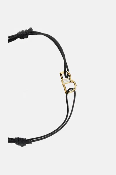 Aliita Letra B Am.v Bracelet In Black
