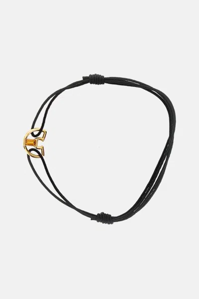 Aliita Letra C Ct Bracelet In Black